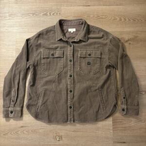 Roark Amberley Shirt Jacket Shacket Womens Medium Brown Corduroy Outdoors